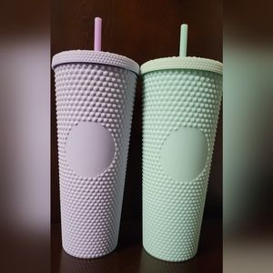 Travel cups with straw